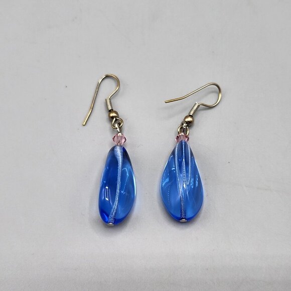 Costume Jewelry Teardrop Earrings Bundle of 5 Nine West Blue Silver - Picture 2 of 14